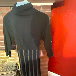 Black and Grey sweater dress